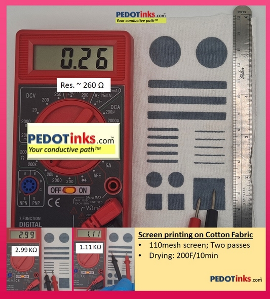 Electrical Measurement Conductive Screen Printing PEDOT PSS
